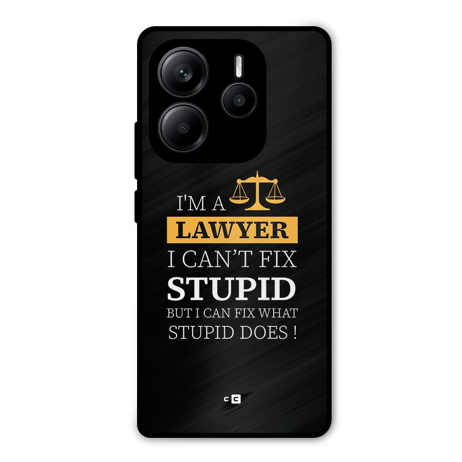 Fix Stupid Case Metal Back Case for Redmi Note 14 5G