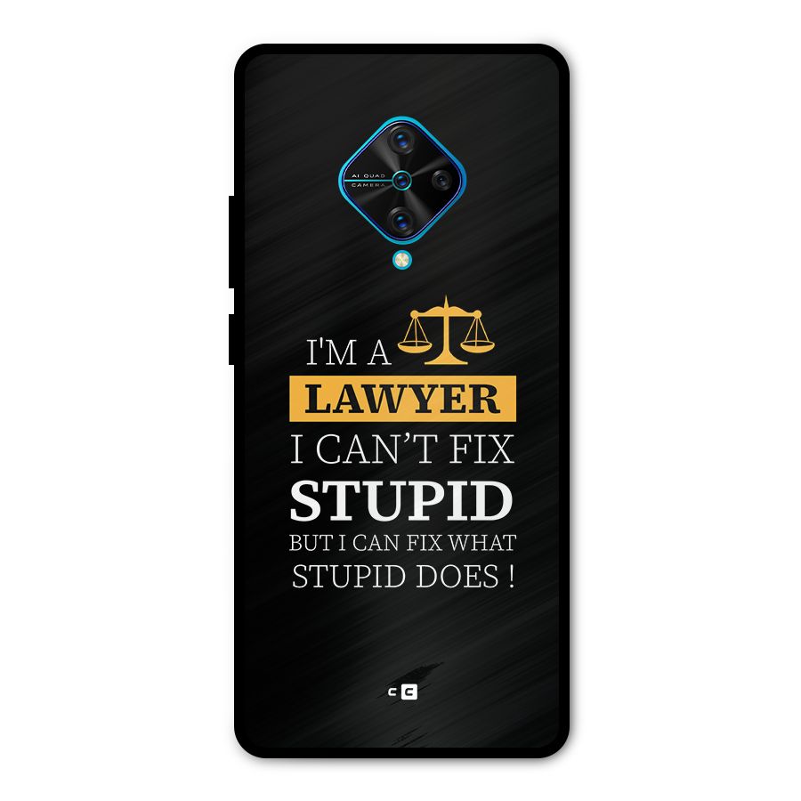 Fix Stupid Case Metal Back Case for Vivo S1 Pro
