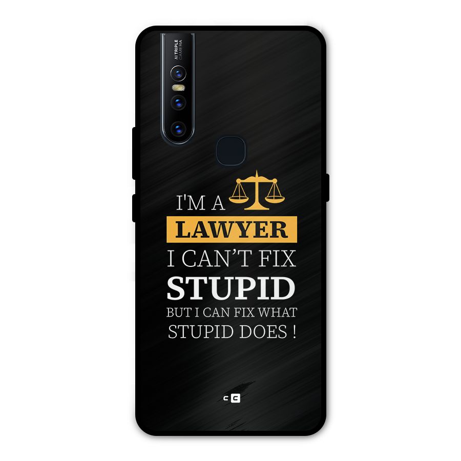 Fix Stupid Case Metal Back Case for Vivo V15