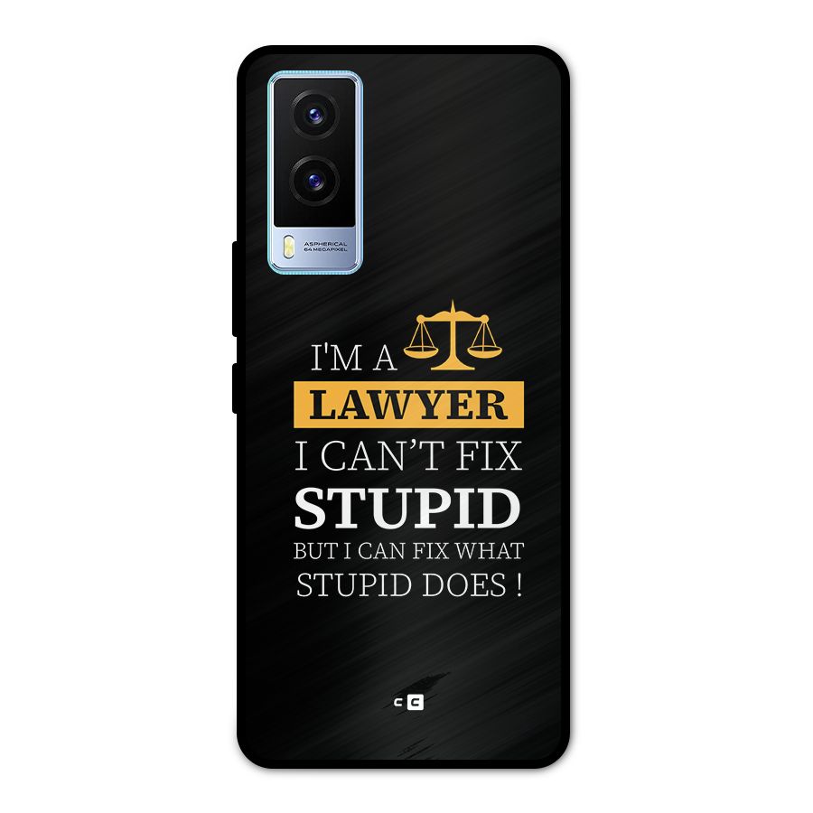 Fix Stupid Case Metal Back Case for Vivo V21e 5G