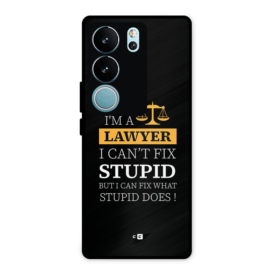 Fix Stupid Case Metal Back Case for Vivo V29 Pro