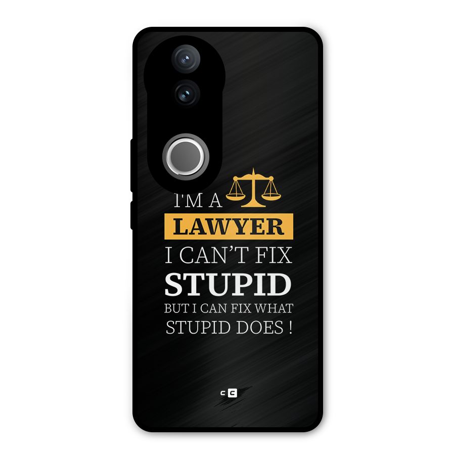 Fix Stupid Case Metal Back Case for Vivo V50e