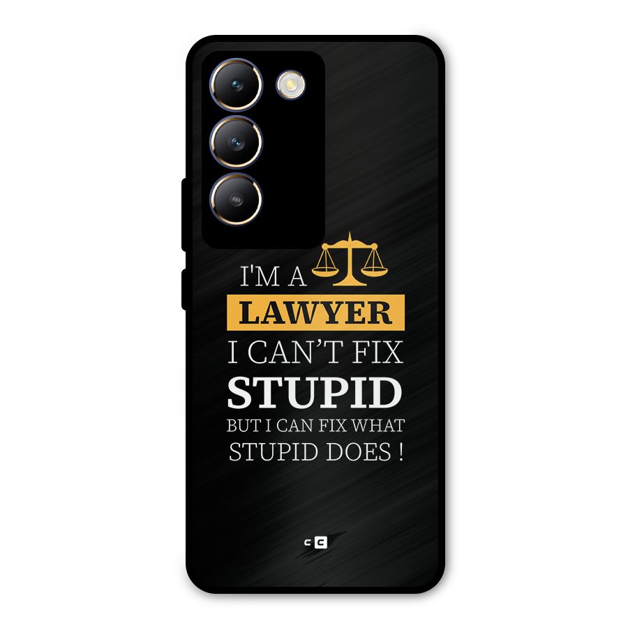 Fix Stupid Case Metal Back Case for Vivo Y200e