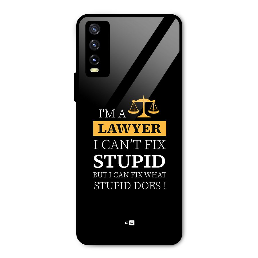 Fix Stupid Case Metal Back Case for Vivo Y20g