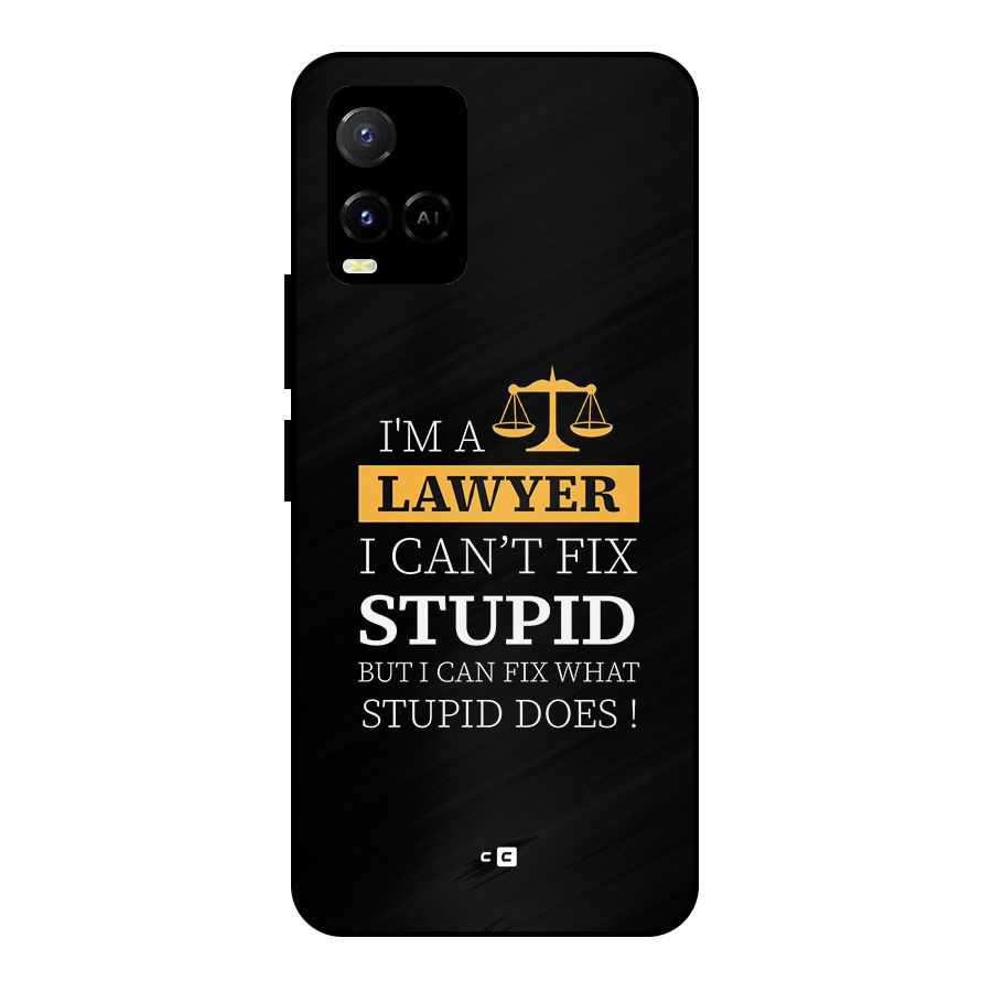 Fix Stupid Case Metal Back Case for Vivo Y21A