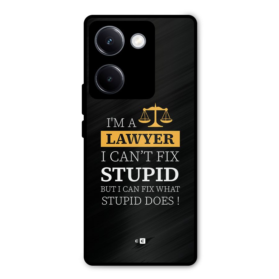 Fix Stupid Case Metal Back Case for Vivo Y300 Plus