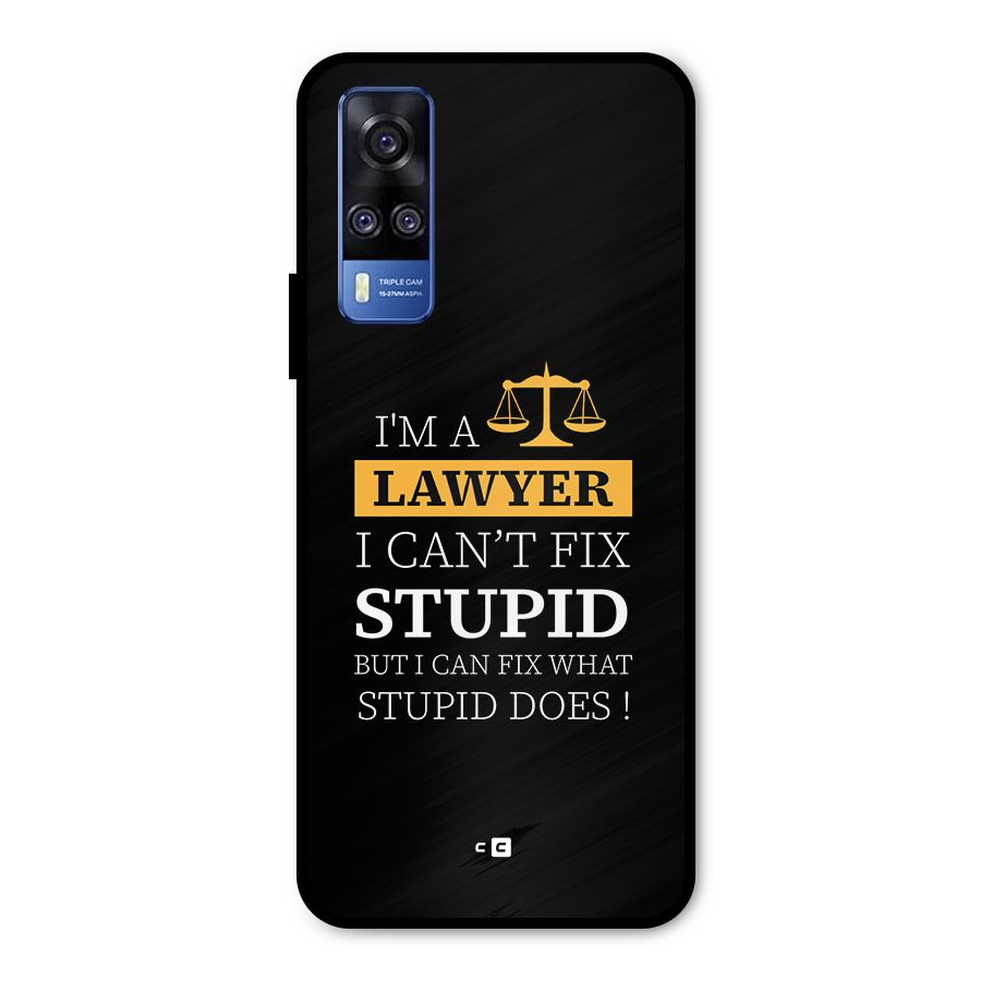 Fix Stupid Case Metal Back Case for Vivo Y31
