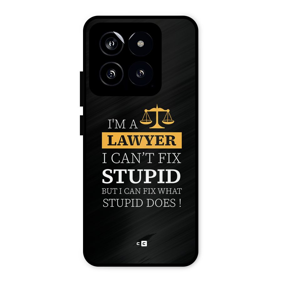 Fix Stupid Case Metal Back Case for Xiaomi 14