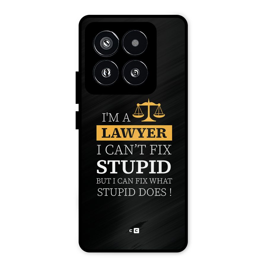Fix Stupid Case Metal Back Case for Xiaomi 14 Pro