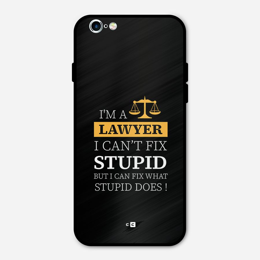 Fix Stupid Case Metal Back Case for iPhone 6 6s