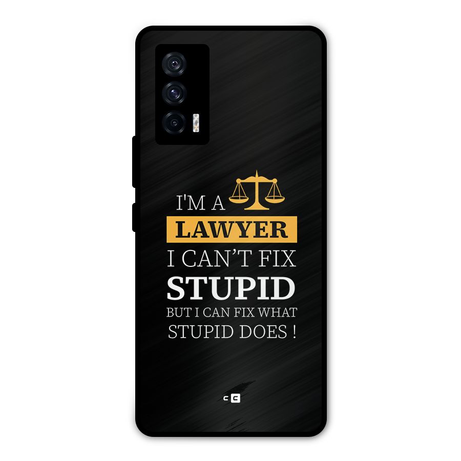 Fix Stupid Case Metal Back Case for iQOO 7 5G