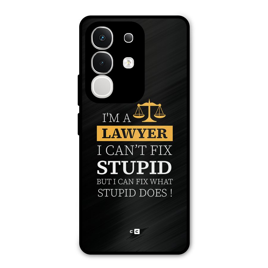 Fix Stupid Case Metal Back Case for iQOO Z10x