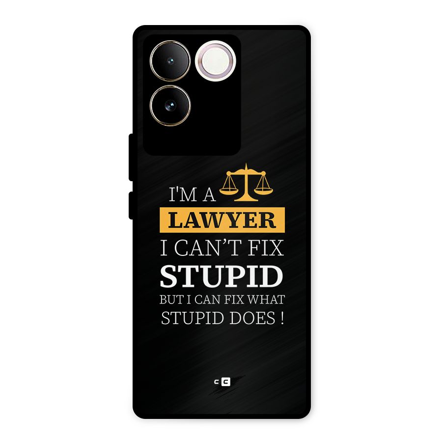 Fix Stupid Case Metal Back Case for iQOO Z7 Pro