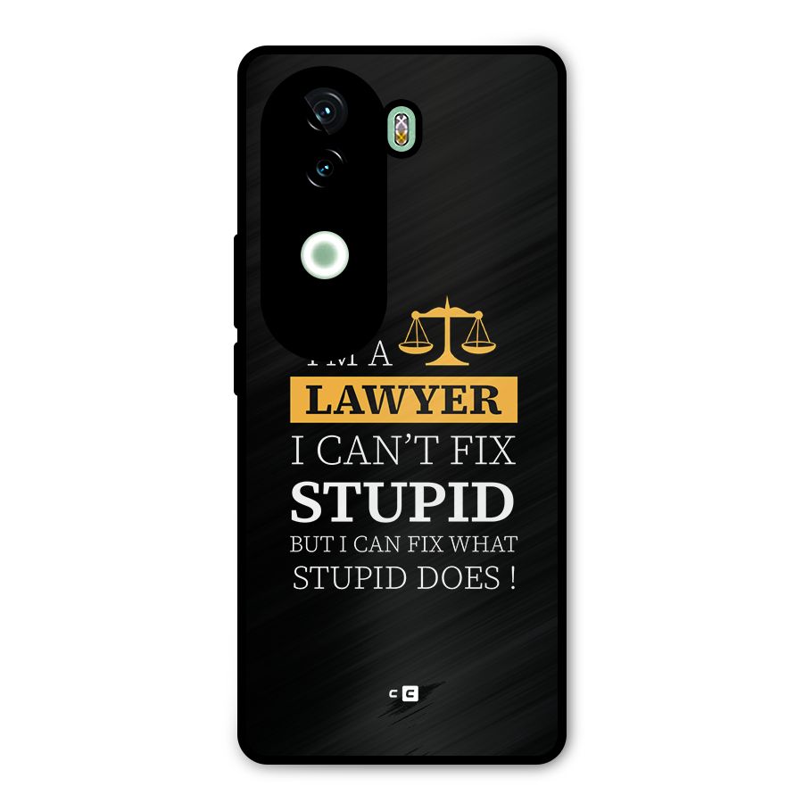Fix Stupid Case Metal Back Case for iQOO Z9s