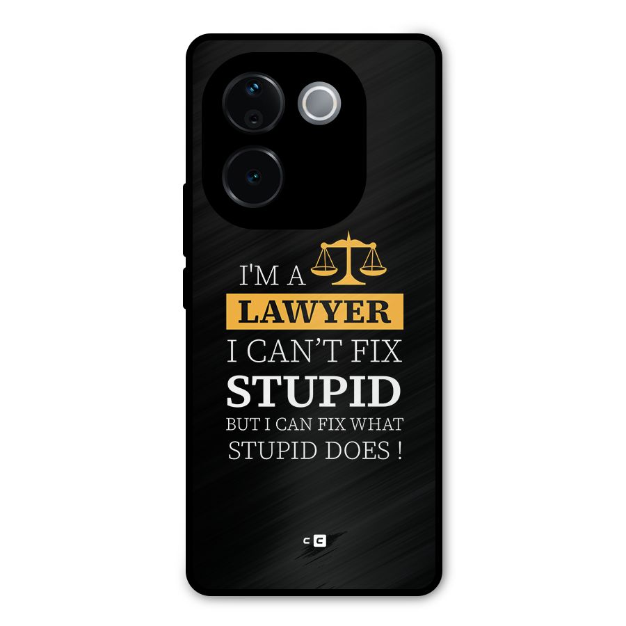 Fix Stupid Case Metal Back Case for iQOO Z9s Pro