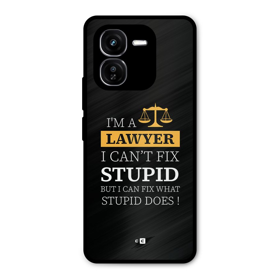 Fix Stupid Case Metal Back Case for iQOO Z9x