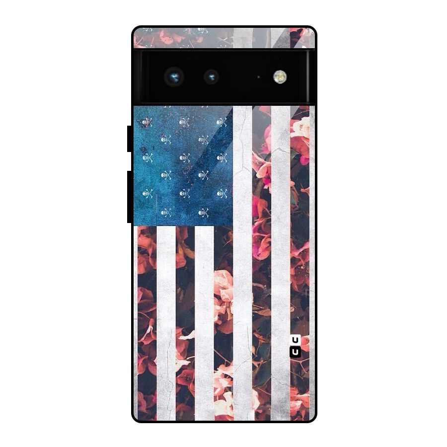 Flag Stripes Glass Back Case for Google Pixel 6