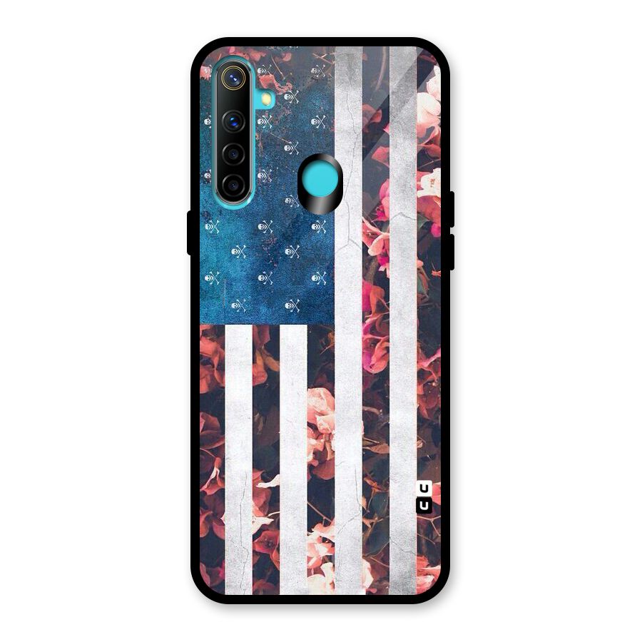 Flag Stripes Glass Back Case for Realme Narzo 10