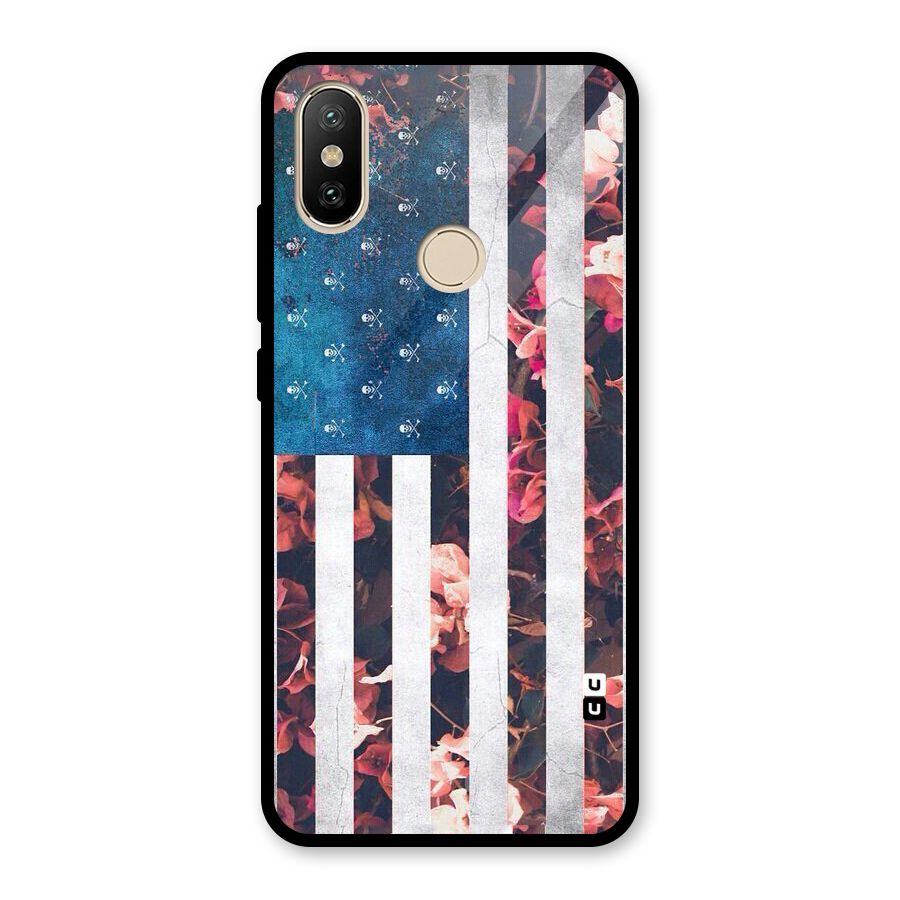 Flag Stripes Glass Back Case for Redmi A2