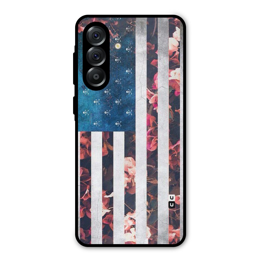 Flag Stripes Metal Back Case for Galaxy A36