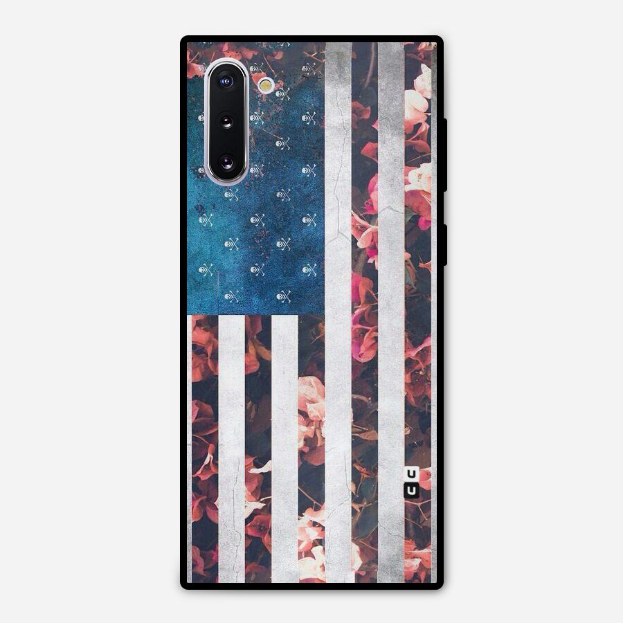 Flag Stripes Metal Back Case for Galaxy Note 10