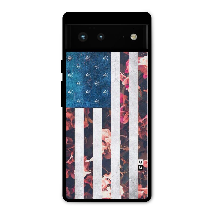 Flag Stripes Metal Back Case for Google Pixel 6