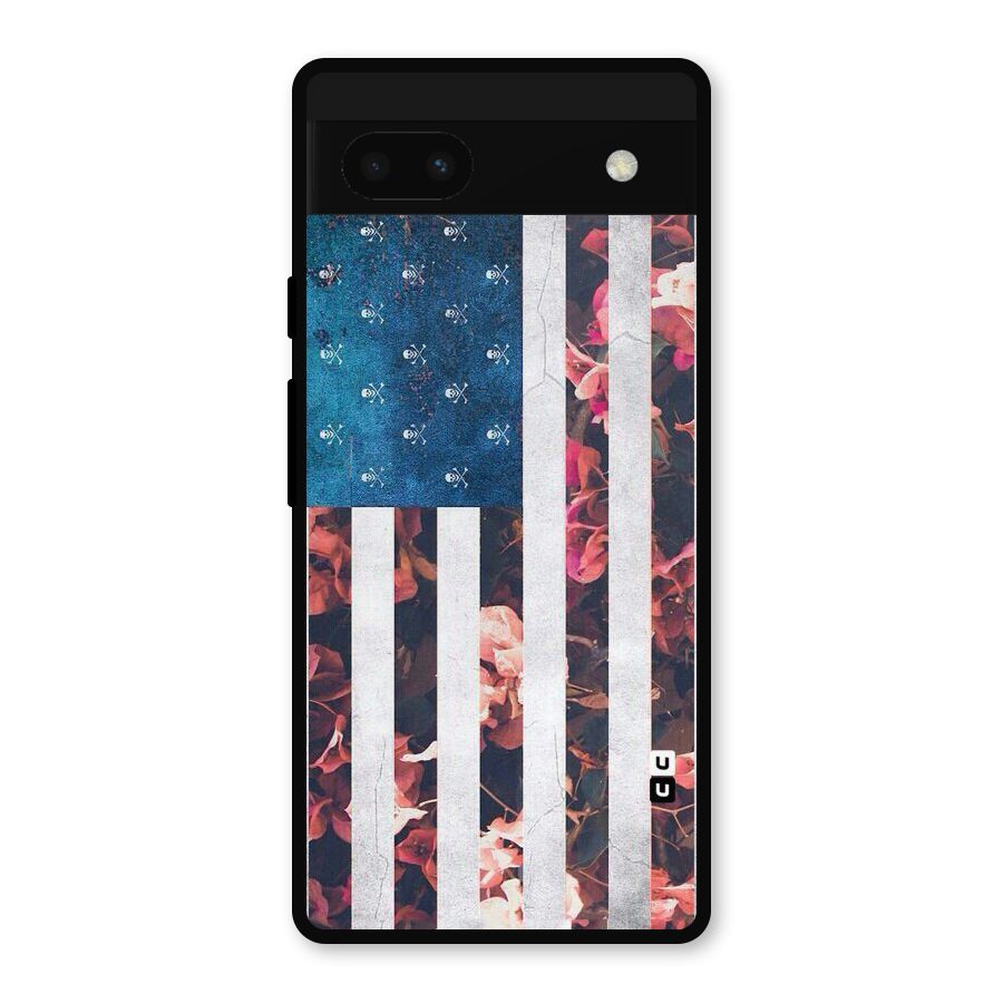 Flag Stripes Metal Back Case for Google Pixel 6a