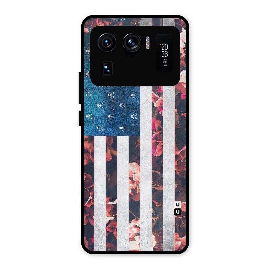 Flag Stripes Metal Back Case for Mi 11 Ultra