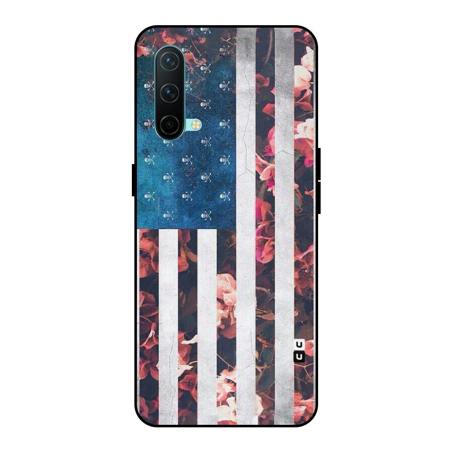 Flag Stripes Metal Back Case for OnePlus Nord CE 5G