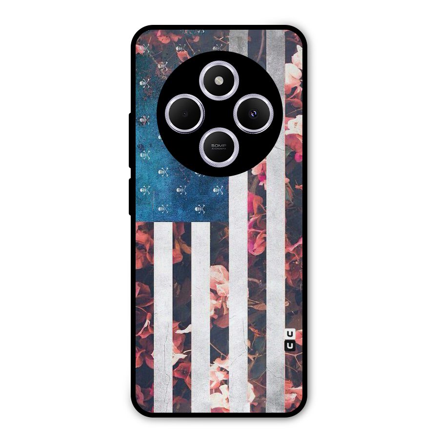 Flag Stripes Metal Back Case for Redmi A4