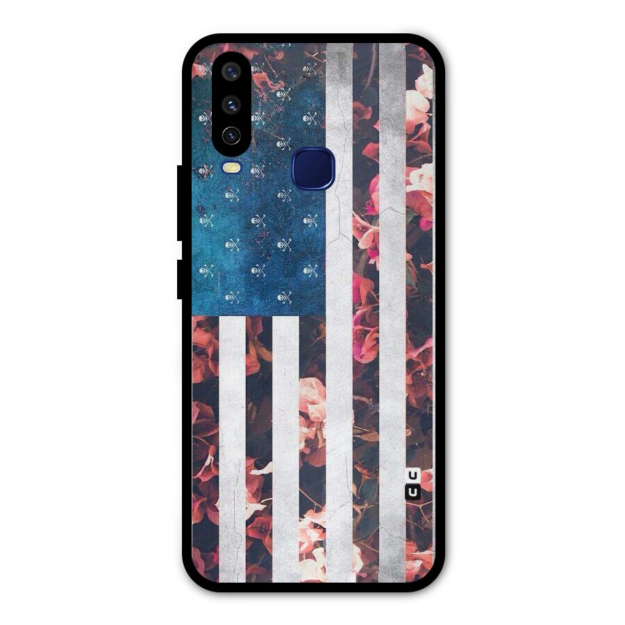 Flag Stripes Metal Back Case for Vivo Y15