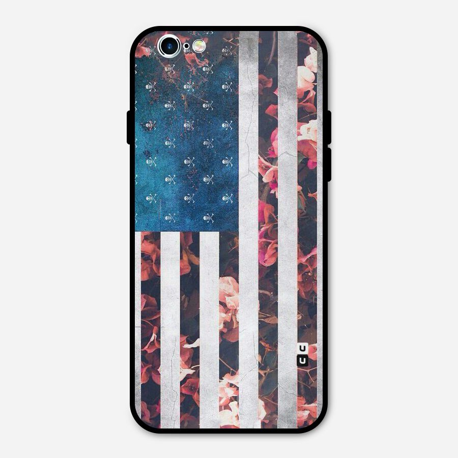 Flag Stripes Metal Back Case for iPhone 6 6s