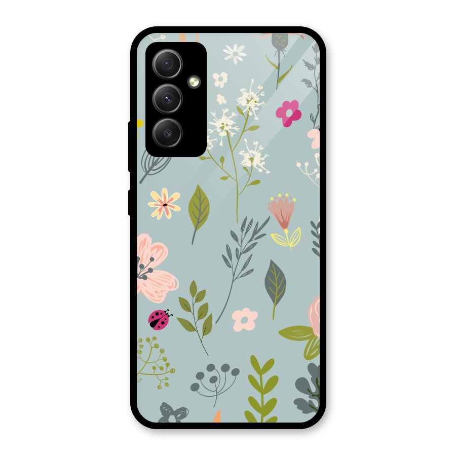 Flawless Flowers Glass Back Case for Galaxy A34