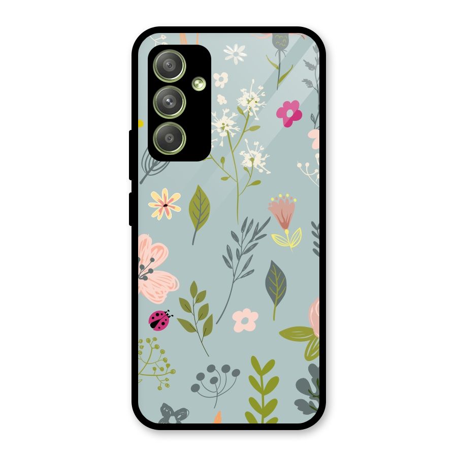 Flawless Flowers Glass Back Case for Galaxy A54