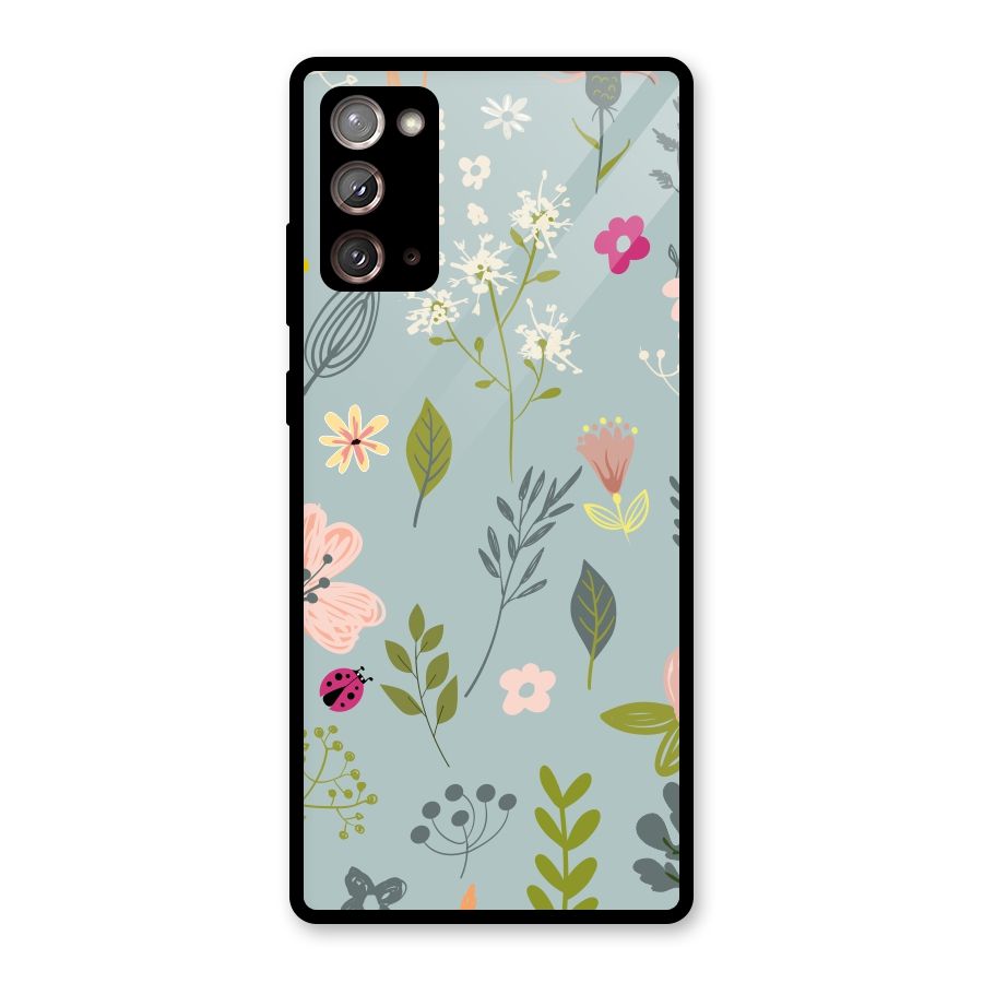 Flawless Flowers Glass Back Case for Galaxy Note 20