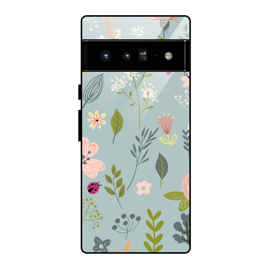 Flawless Flowers Glass Back Case for Google Pixel 6 Pro