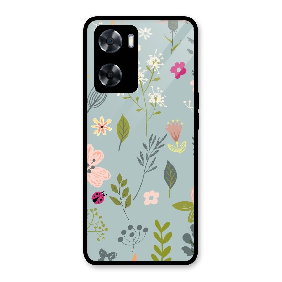 Flawless Flowers Glass Back Case for OnePlus Nord N20 SE