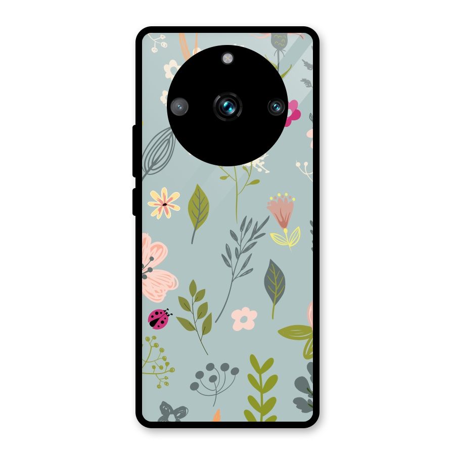 Flawless Flowers Glass Back Case for Realme Narzo 60 Pro