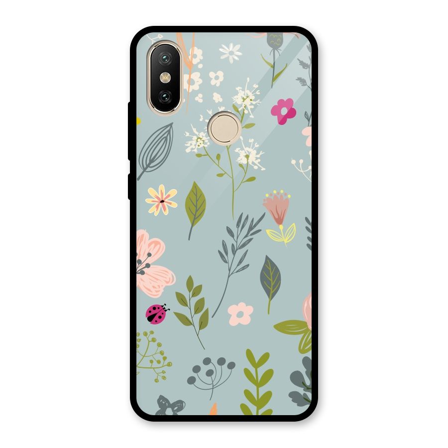 Flawless Flowers Glass Back Case for Redmi A2