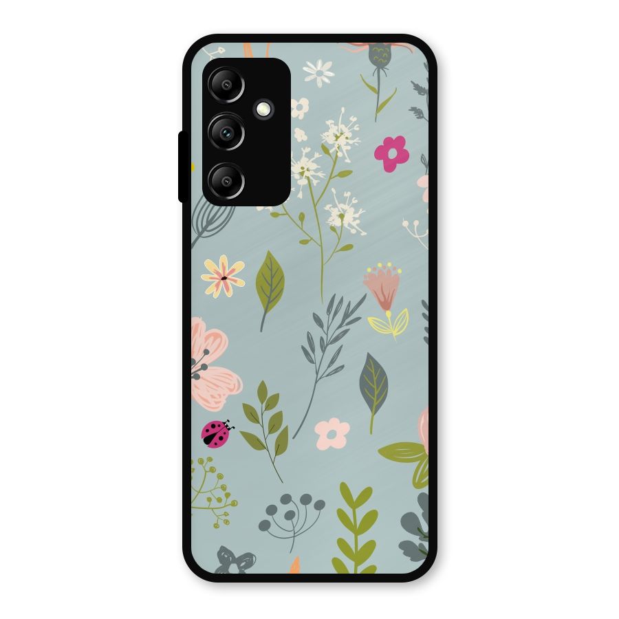 Flawless Flowers Metal Back Case for Galaxy A14 5G