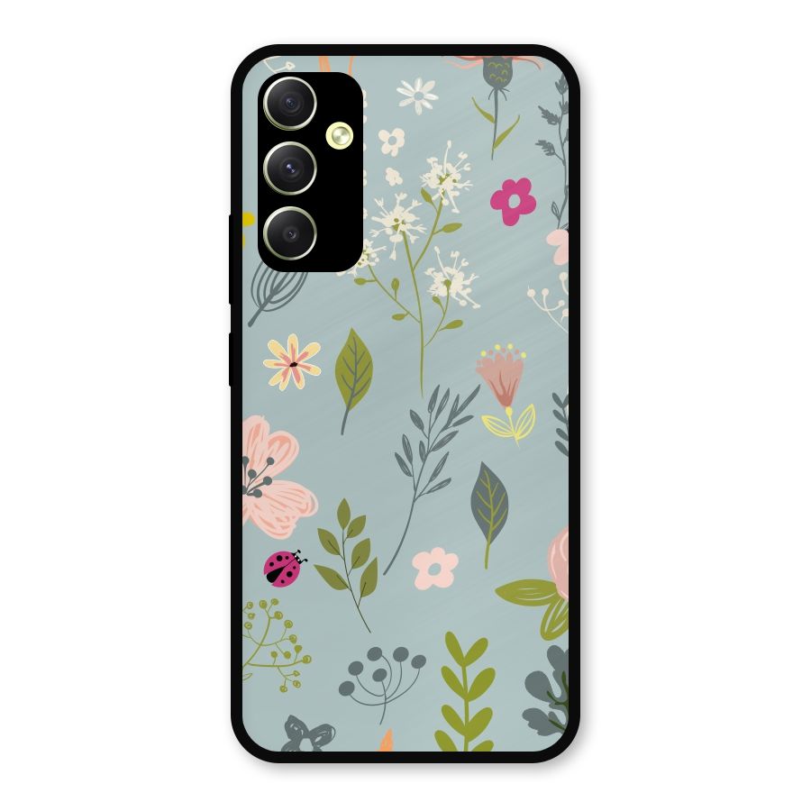 Flawless Flowers Metal Back Case for Galaxy A34