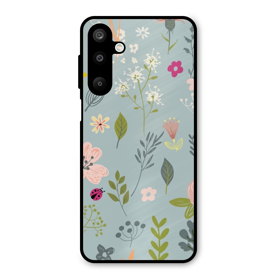Flawless Flowers Metal Back Case for Galaxy M16