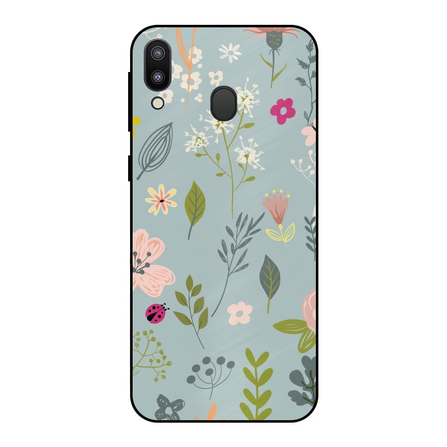 Flawless Flowers Metal Back Case for Galaxy M20