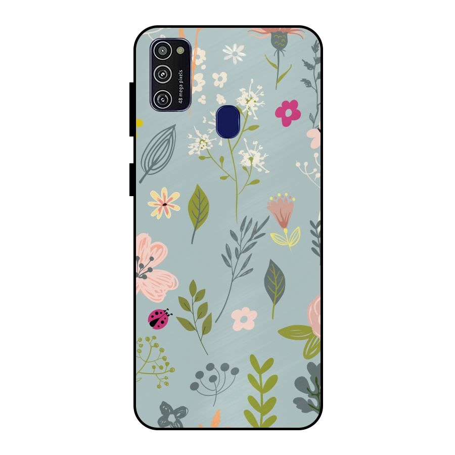 Flawless Flowers Metal Back Case for Galaxy M21