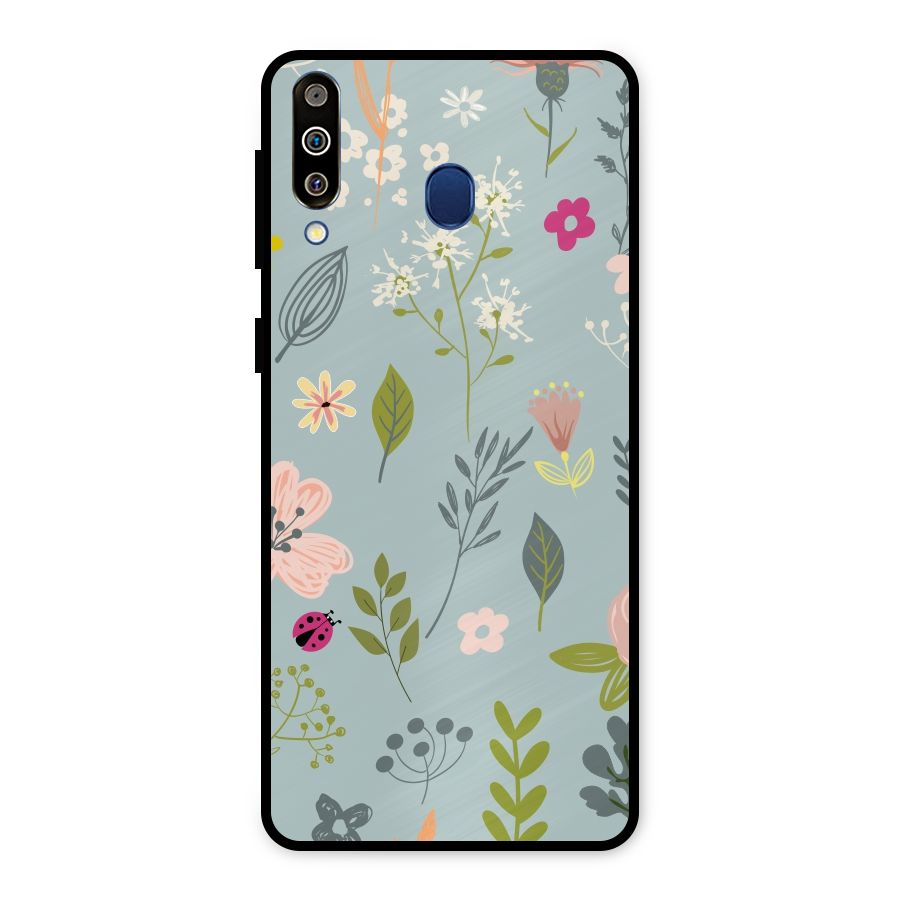 Flawless Flowers Metal Back Case for Galaxy M30