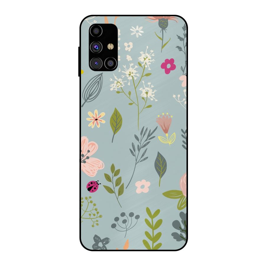 Flawless Flowers Metal Back Case for Galaxy M31s