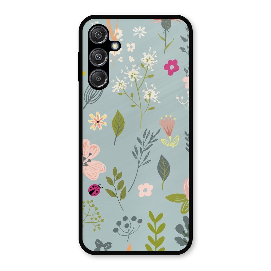 Flawless Flowers Metal Back Case for Galaxy M34 5G