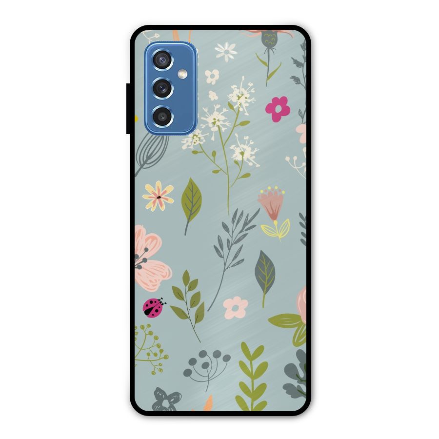 Flawless Flowers Metal Back Case for Galaxy M52 5G