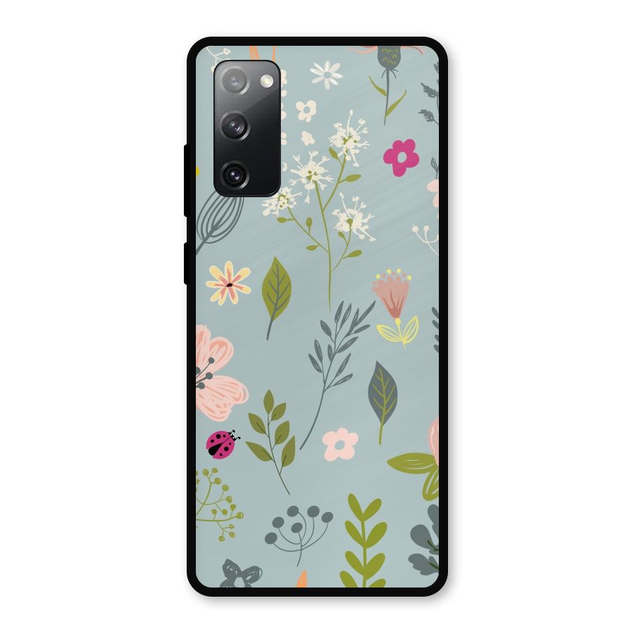 Flawless Flowers Metal Back Case for Galaxy S20 FE