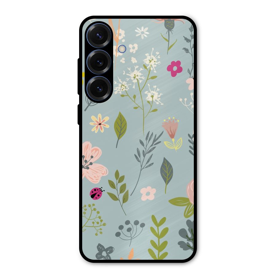 Flawless Flowers Metal Back Case for Galaxy S25 Plus